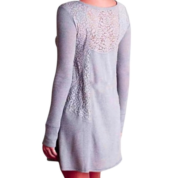 🌺SOLD ON BAY🌺 128 Anthropologie Vintage Chemise Small 2 Nightie Lacy Thermal - Picture 6 of 12